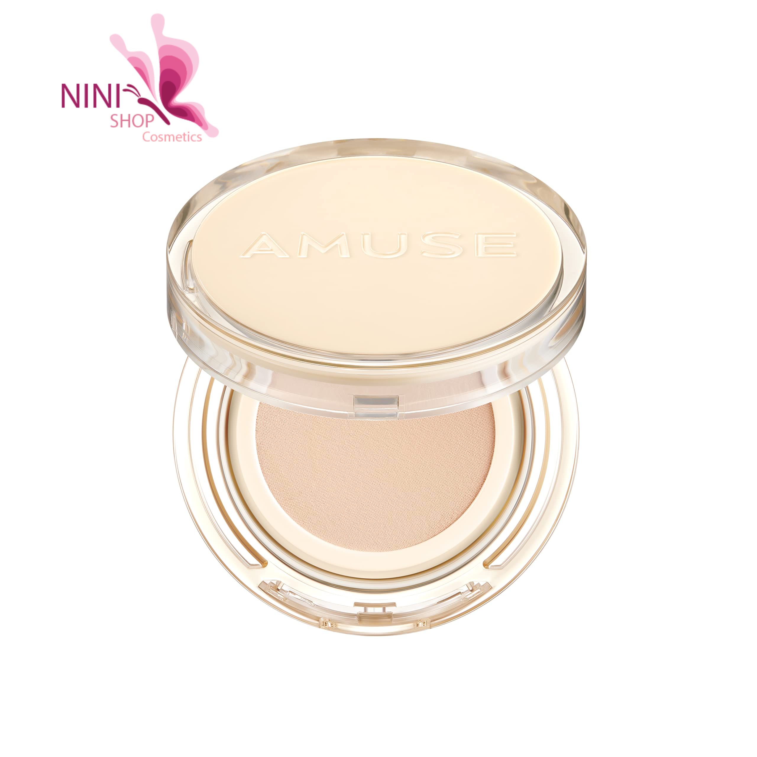 Phấn nước được chứng nhận thuần chay siêu mềm, căng da Amuse dew jelly vegan cushion