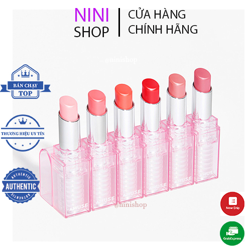 Son dưỡng môi có màu Amuse Dew Balm 3.2g