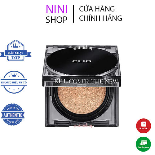 Phấn nước Cushion bảng mới 2022 clio kill cover the new founwear cushion [kèm lõi]