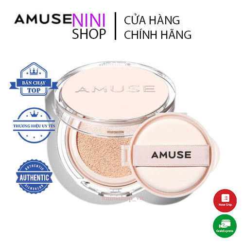 Phấn nước được chứng nhận thuần chay Amuse Skin Tune Vegan Cover Cushion