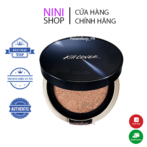Phấn nước che khuyết điểm CLIO Kill Cover Founwear Cushion All New Set (+ Refill) - SPF 50+ PA +++ 