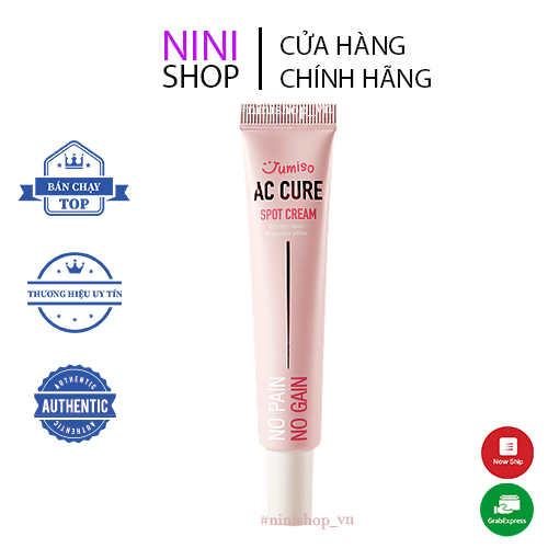 Kem trị mụn, giải độc, làm sáng da Jumiso Ac Cure No Pain No Gain Spot Cream 15g
