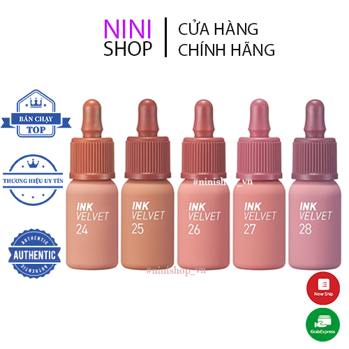 Son kem lì Peripera Ink Velvet màu mới và phiên bản giới hạn (22-30)