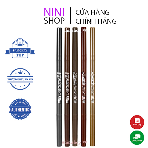 Chì kẻ chân mày Peripera Speedy Skinny Brow 0.07g