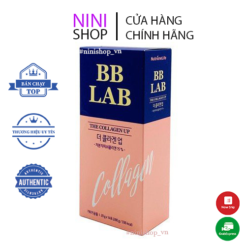 Thạch cung cấp collagen tiện dùng trẻ hoá da BB LAB The Collagen Up 20g*14 Sticks