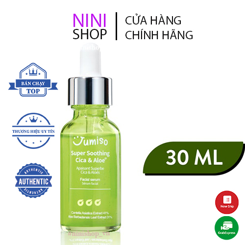 Tinh chất dưỡng và làm dịu da Jumiso Super Soothing Cica & Aloe Facial Serum 30ml