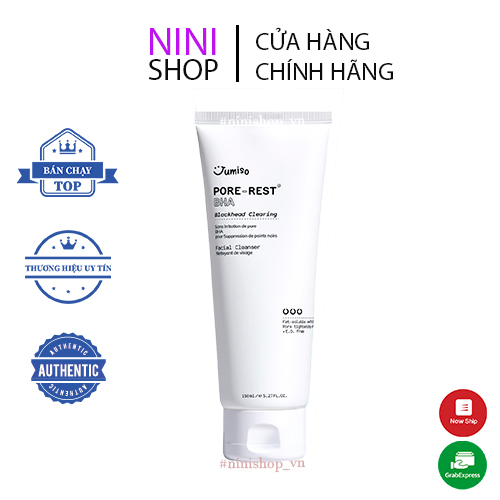 Sữa rửa mặt Jumiso Pore-Rest BHA Blackhead Clearing Facial clenaser 150ml