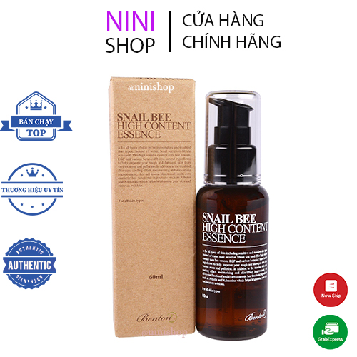 Tinh Chất Ốc Sên Ngăn Ngừa Lão Hóa Da Benton Snail Bee High Content Essence 60ml