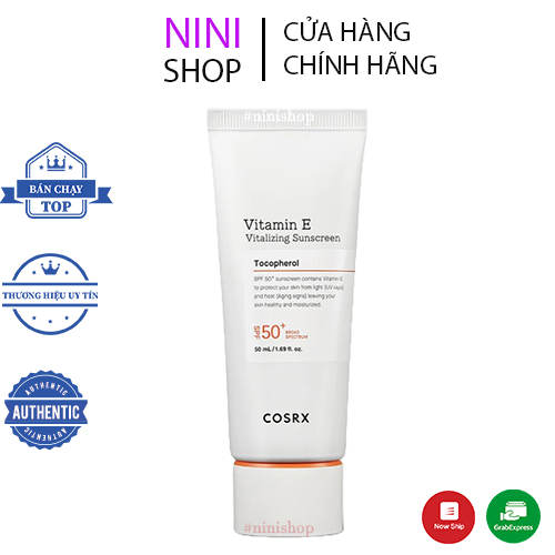 Kem chống nắng Cosrx Vitamin E Vitalizing Sunscreen SPF 50+ 50ml