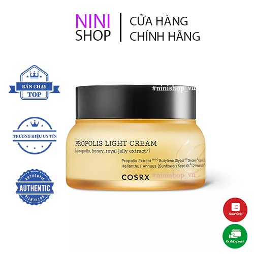 Kem dưỡng chiết xuất từ keo ong Cosrx Propolis Light Cream 65ml