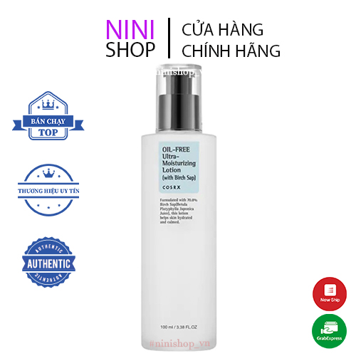 Sữa dưỡng ẩm chuyên sâu không chứa dầu COSRX Oil-Free Ultra Moisturizing Lotion 100ml