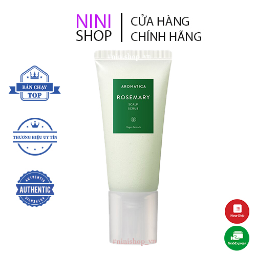 Làm sạch sâu, loại bỏ gàu và tẩy da chết cho da đầu Aromatica Rosemary Scalp Scrub 165g