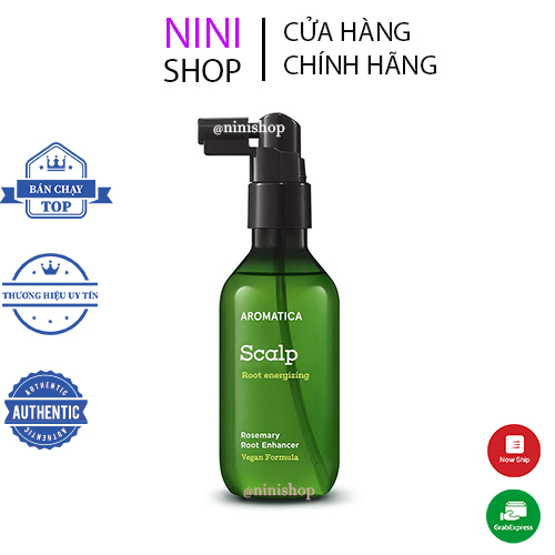 Nước dưỡng chân tóc và da đầu chiết xuất hương thảo Aromatica Rosemary Root Enhancer 100ml