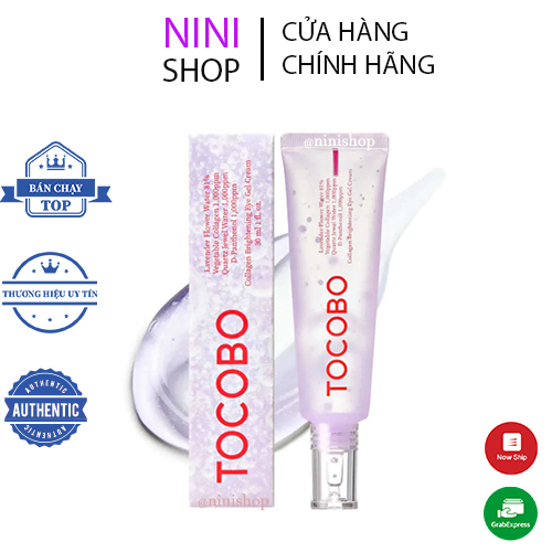 Gel dưỡng mắt thuần chay TOCOBO Collagen Brightening Eye Gel Cream 30ml